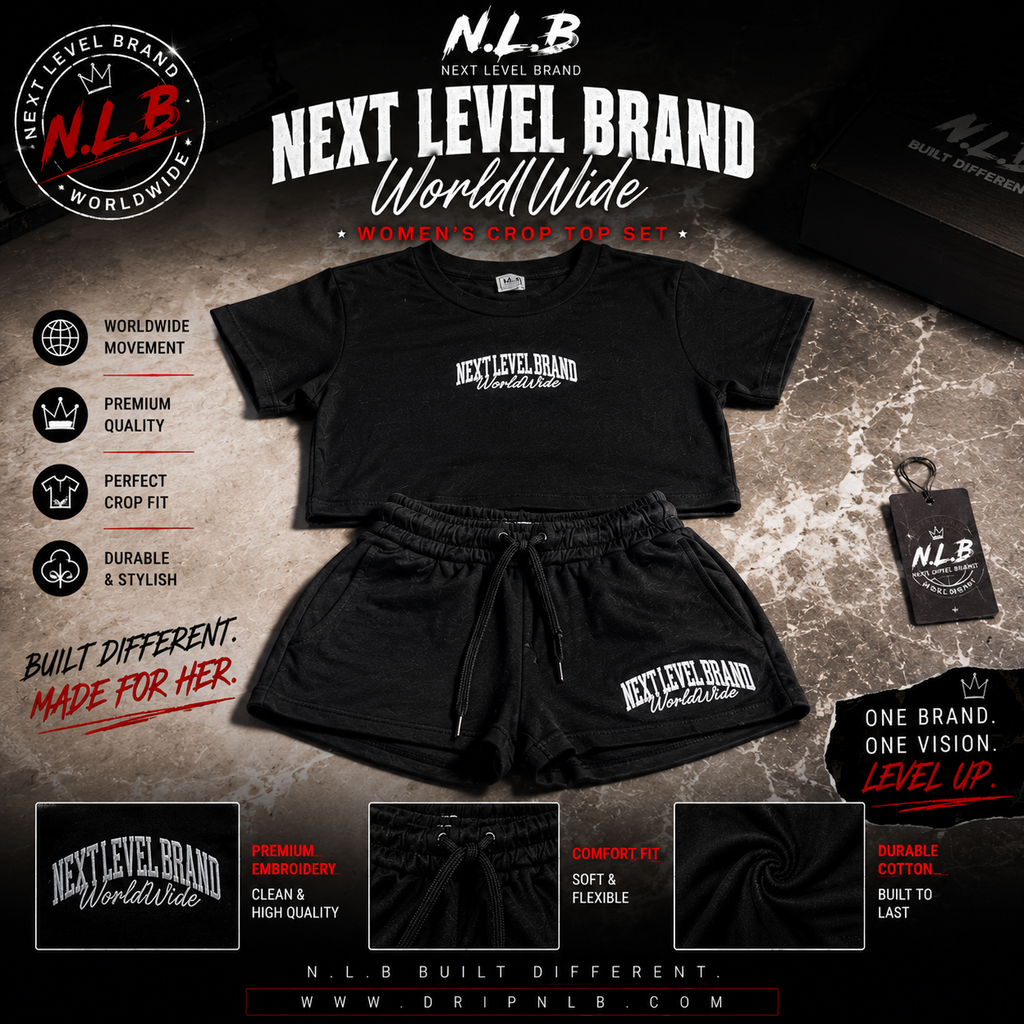 Next Level Brand Women “CropTop Sets”